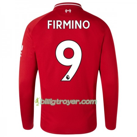 Billige Fotballdrakter Liverpool Firmino 9 Hjemmedraktsett 2018/19 Langermet